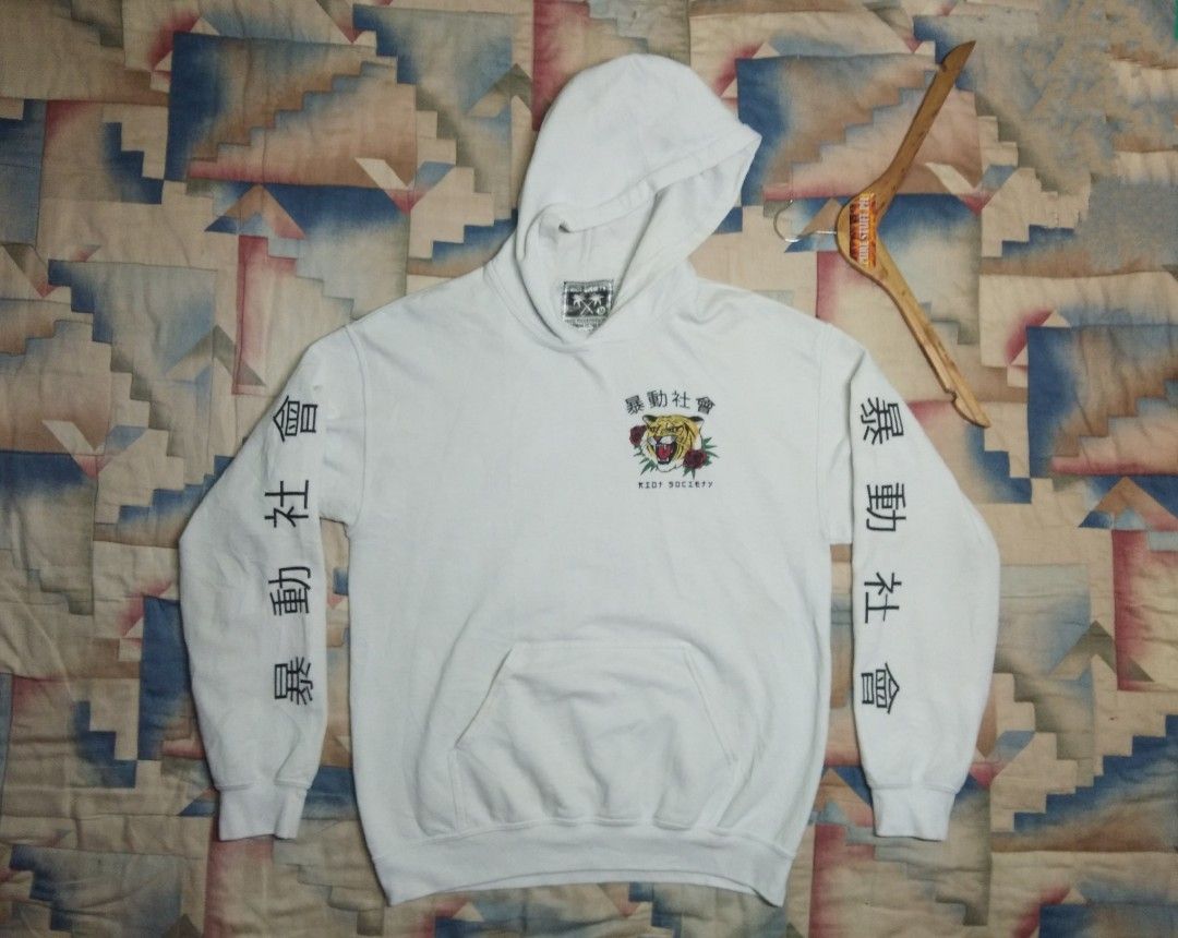 Riot society tiger rose on sale hoodie