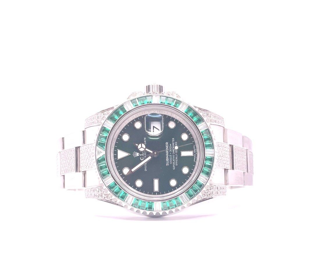 Rolex hulk best sale iced out