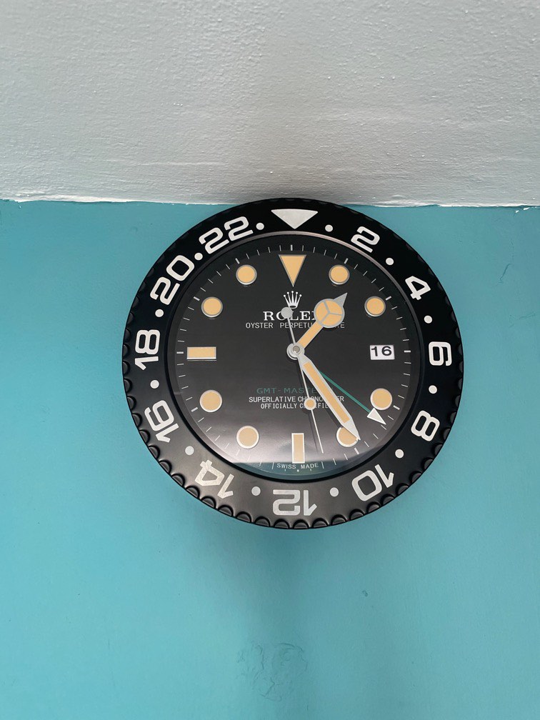 Rolex GMT Master Wall Clock Time, Furniture & Home Living, Home Decor