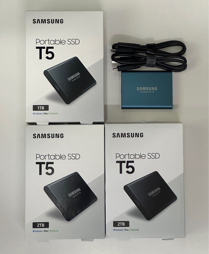 Samsung Portable SSD T5 500GB/1TB/2TB, Computers  Tech, Parts   Accessories, Hard Disks  Thumbdrives on Carousell