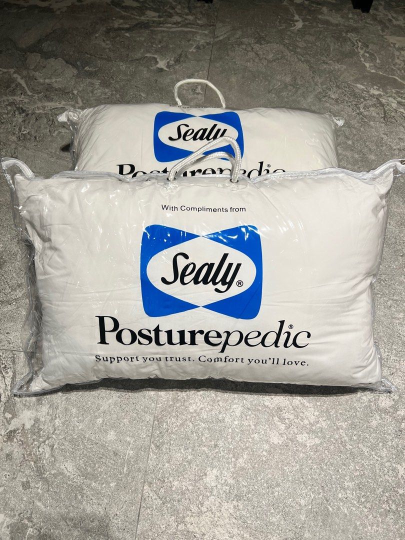 Sealy Posturepedic Pillow x2, Furniture & Home Living, Bedding & Towels