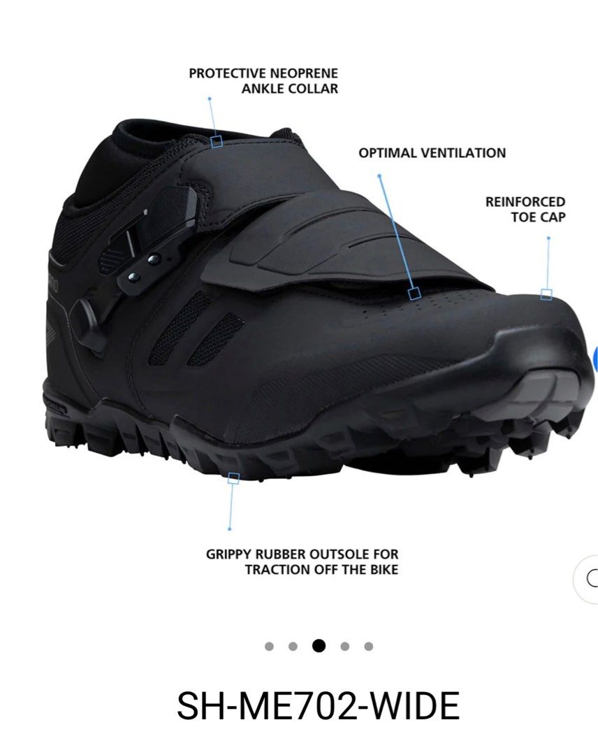 Shimano SHME702 Wide Fit Trail Enduro Bike Shoes, Sports Equipment