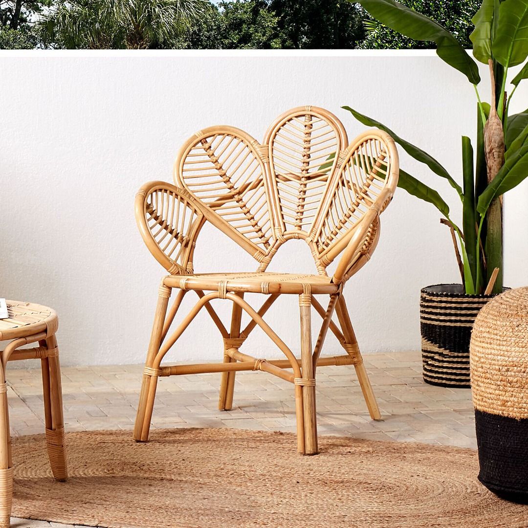 Petal best sale rattan chair