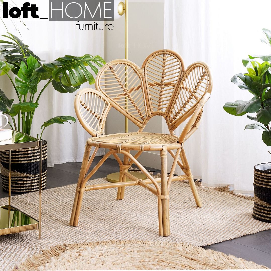 Rattan snuggle 2025 chair