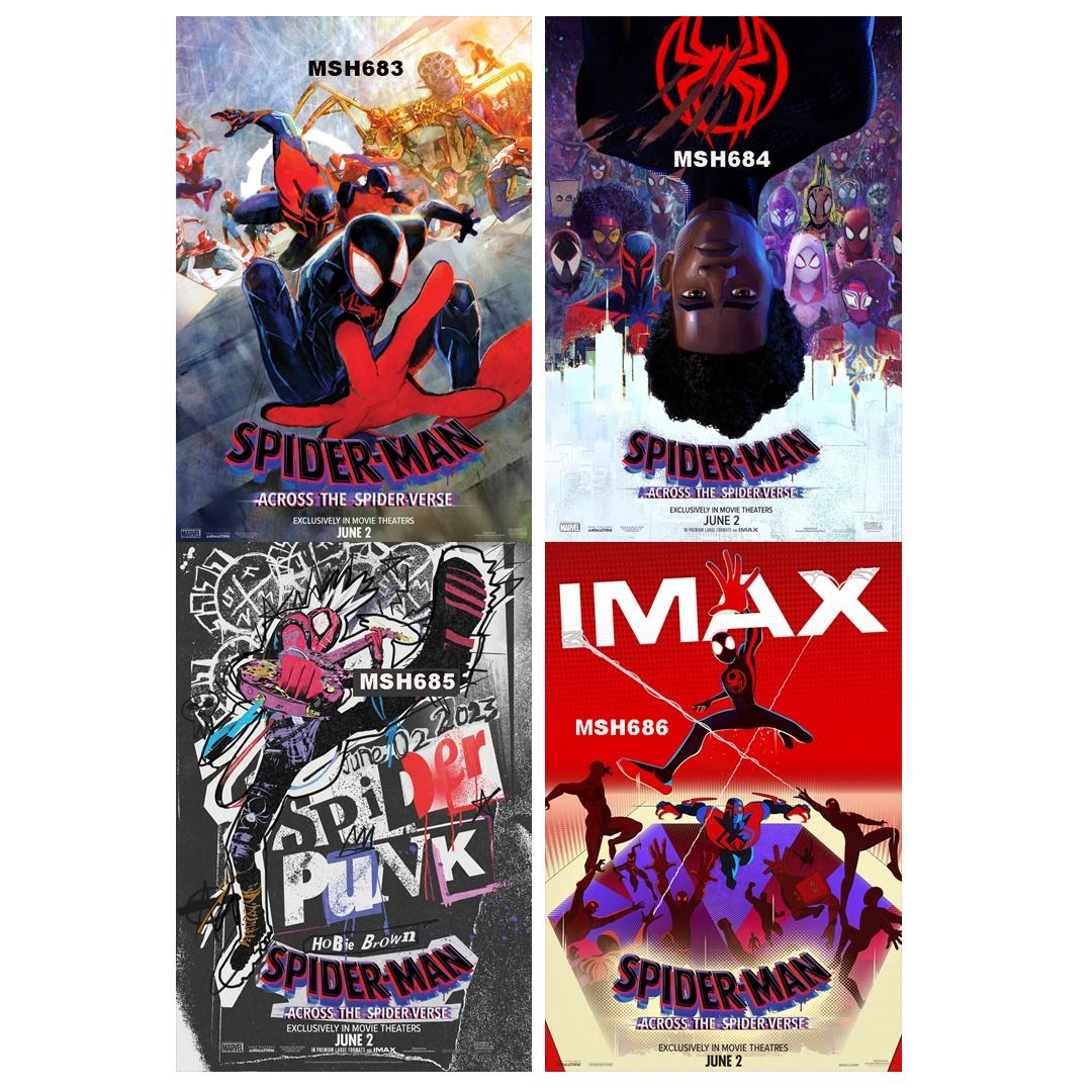 Spider-Man: Across The Spider-Verse Movie Posters (2023) Part 2, Hobbies &  Toys, Memorabilia & Collectibles, Fan Merchandise On Carousell