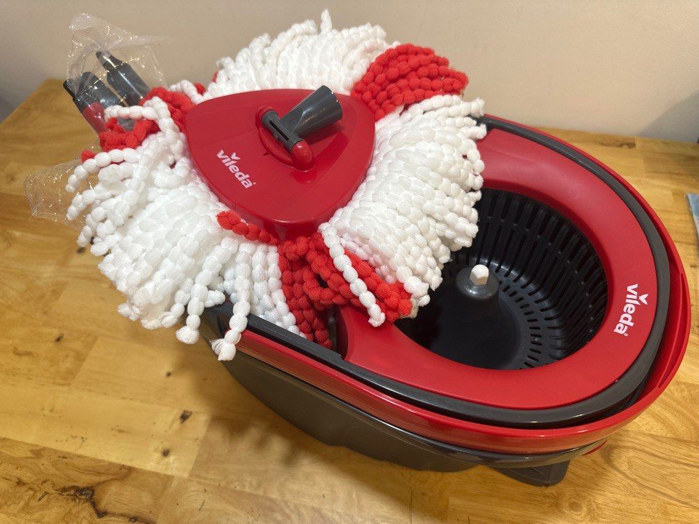 Vileda Spinning mop bucket and mop, TV & Home Appliances, Vacuum