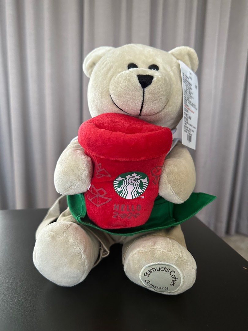 Starbucks teddy bear backpack, Hobbies & Toys, Toys & Games on Carousell