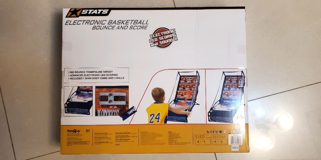 Stats electronic basketball bounce and score