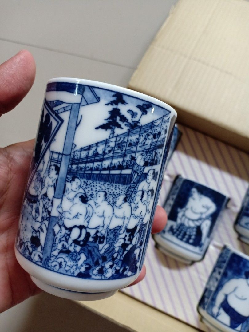 Sumo Tea & Sake Cups on Carousell