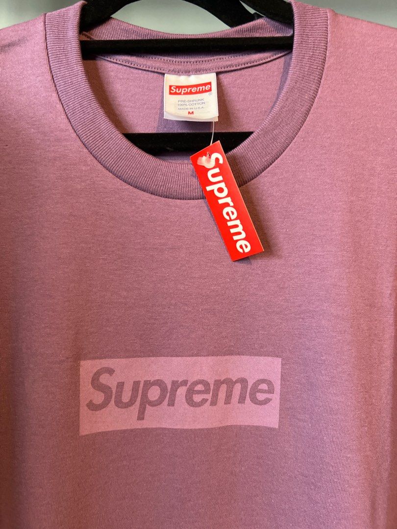 Supreme Supreme Purple on Red box logo tee