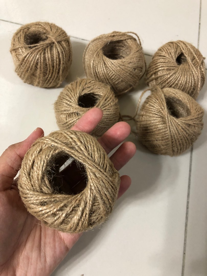Tali Guni / Jute Rope - Brown, Hobbies & Toys, Stationery & Craft, Craft  Supplies & Tools on Carousell