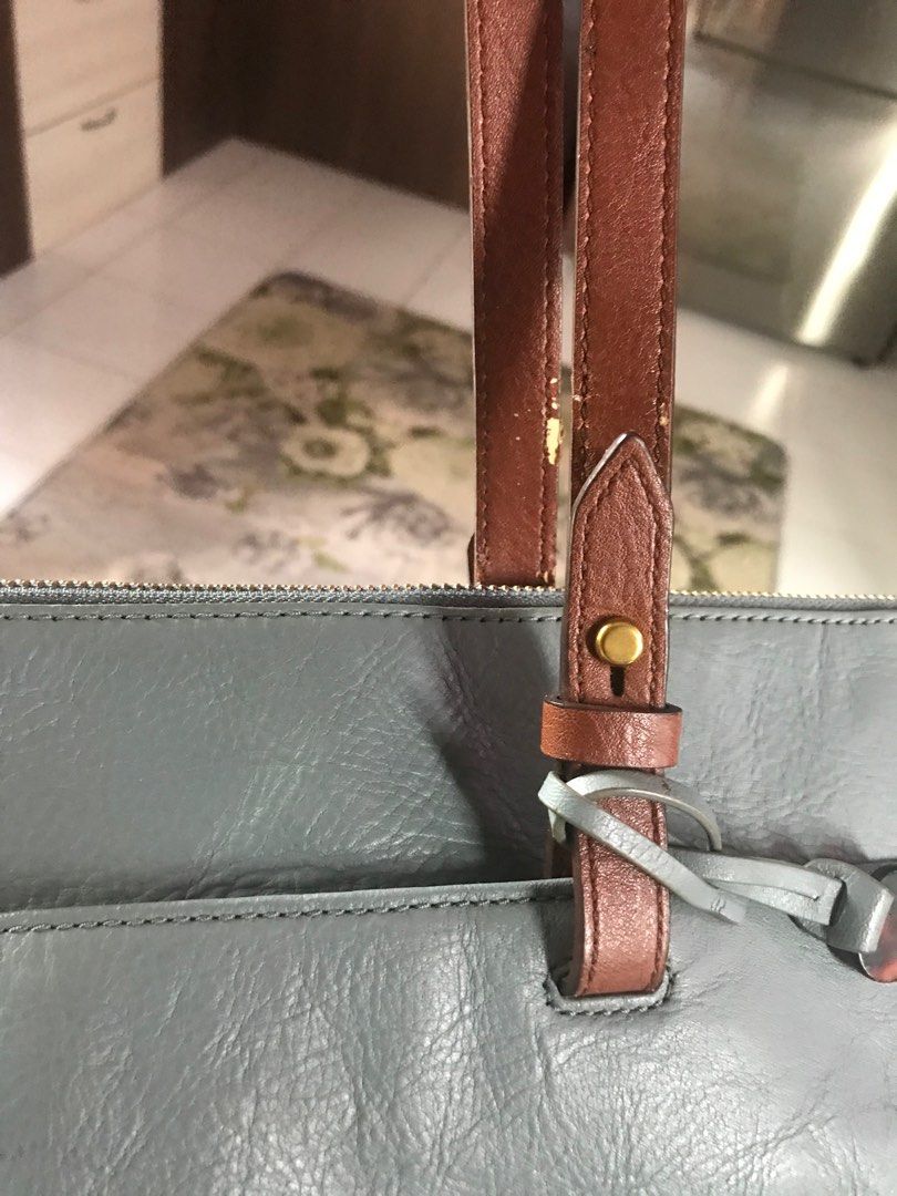 Fossil rachel tote hot sale chambray