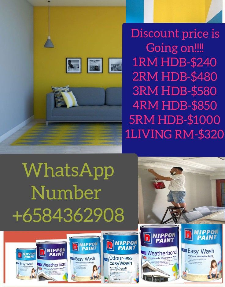 The Cheapest painter and painting services//HDB,BTO,CONDO painting