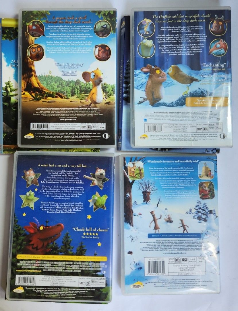 The Gruffalo, Room on the Broom, Stick Man DVDs, Hobbies & Toys, Music ...