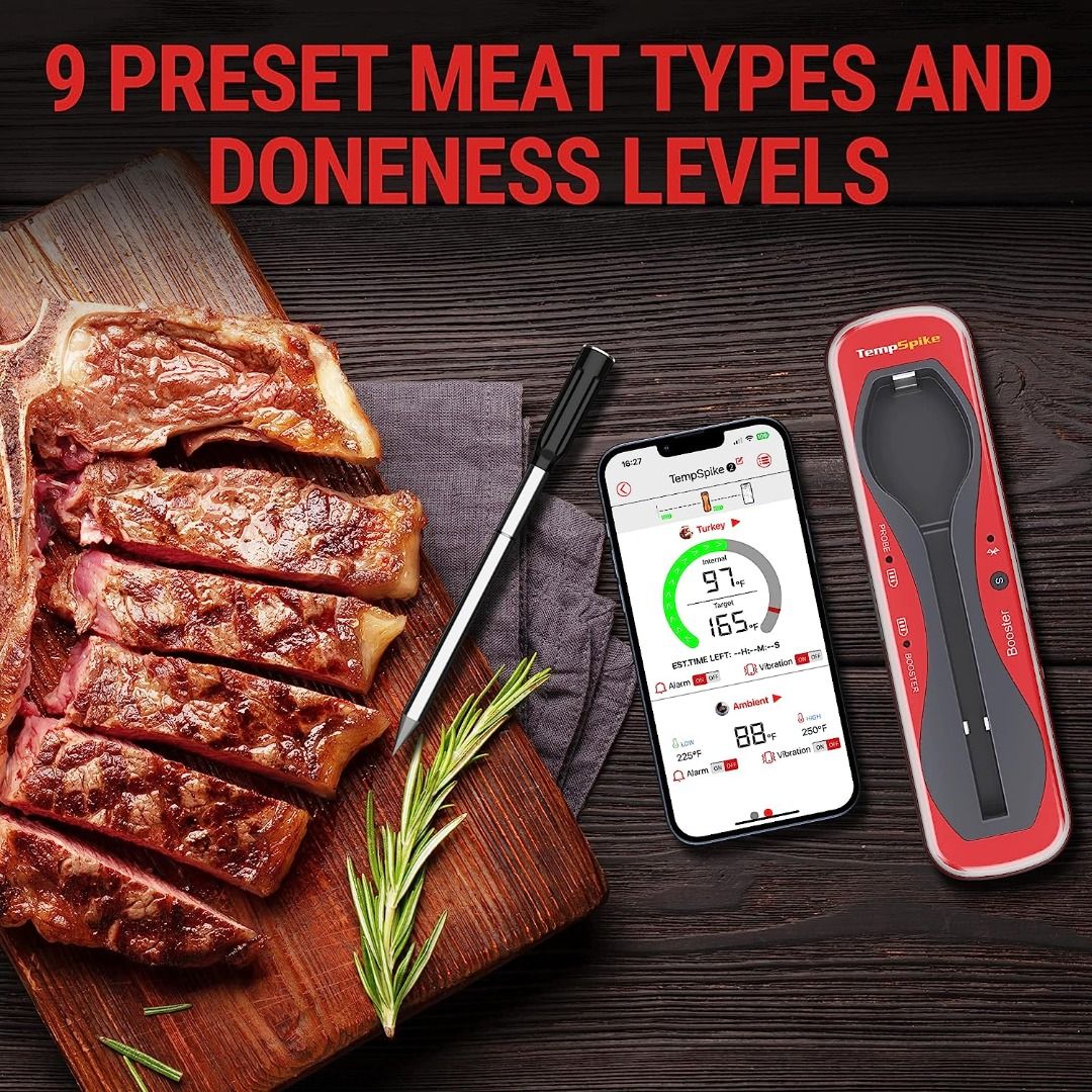 ThermoPro TempSpike Premium Truly Wireless Meat Thermometer up to 500