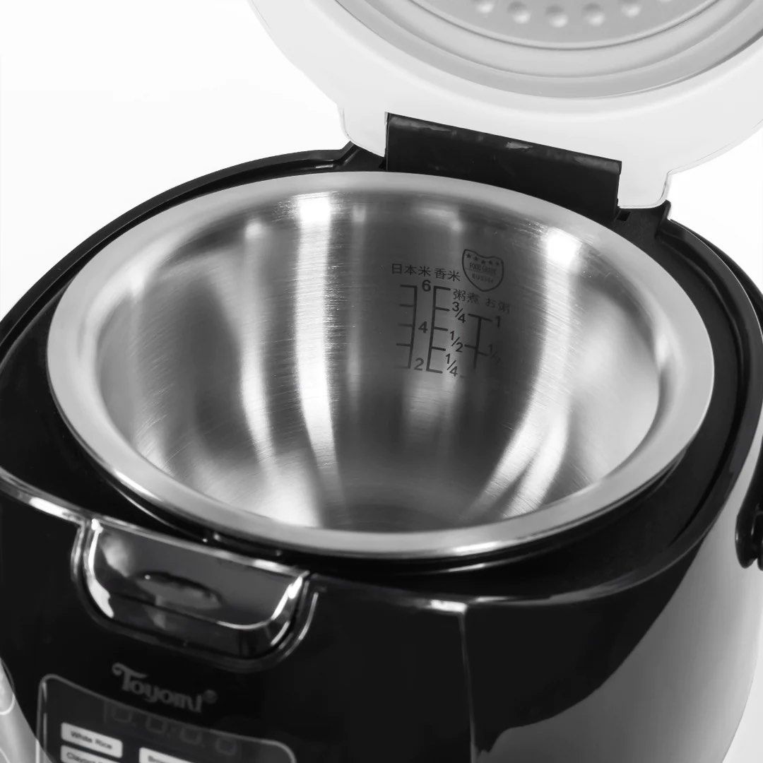 TOYOMI 1L SmartDiet Rice Cooker with Stainless Steel & Low Carb Rice
