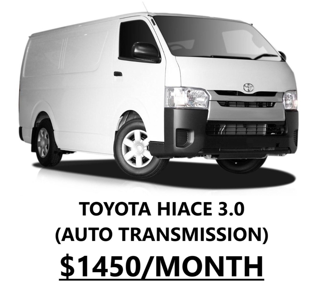 TOYOTA HIACE RENTAL (AUTO), Cars, Commercial Vehicles, Rentals on Carousell