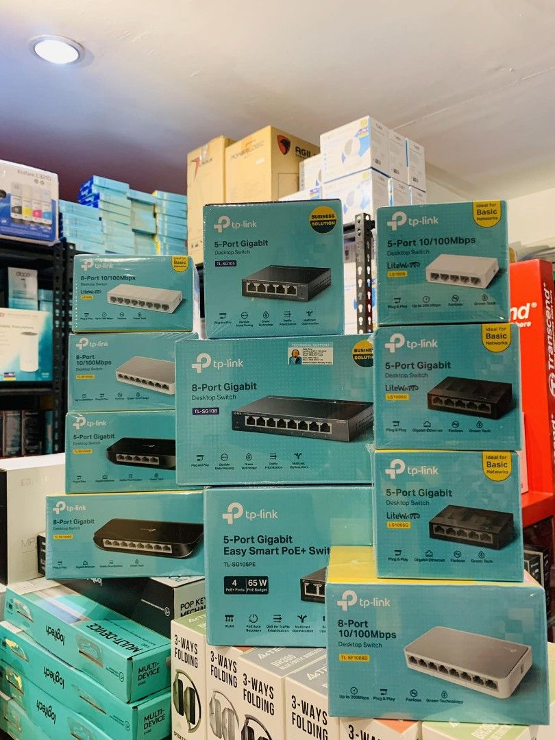 TP-Link Switch Hub (Available Stocks) (Category: Networking) located in Makati City. Submitted by techubstoreandaccessories (Listing ID 1237831934, Image 2). Description: TP-Link Switch Hub Price starts @ 381.00 Onhand ready to ship‼️‼️ ✅BRANDNEW ORIGINAL & SEALED ✅ACTUAL PICTURE POSTED ✅ACCEPT WALK IN/PICK UP CLIENT (Mon-Fri 8am-7pm)( Saturday10am-4pm) 📍Location: Evangelista St. Makati City ✅ACCEPT BULK ORDERS WITH DISCOUNT ✅MODE OF PAYMENT: CA