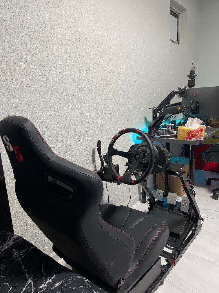 Trustmaster T300 RS GT + S5 Racing Chair, Video Gaming, Gaming ...