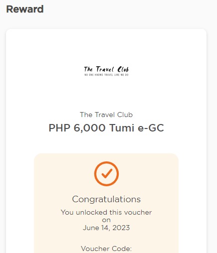 Tumi voucher code online