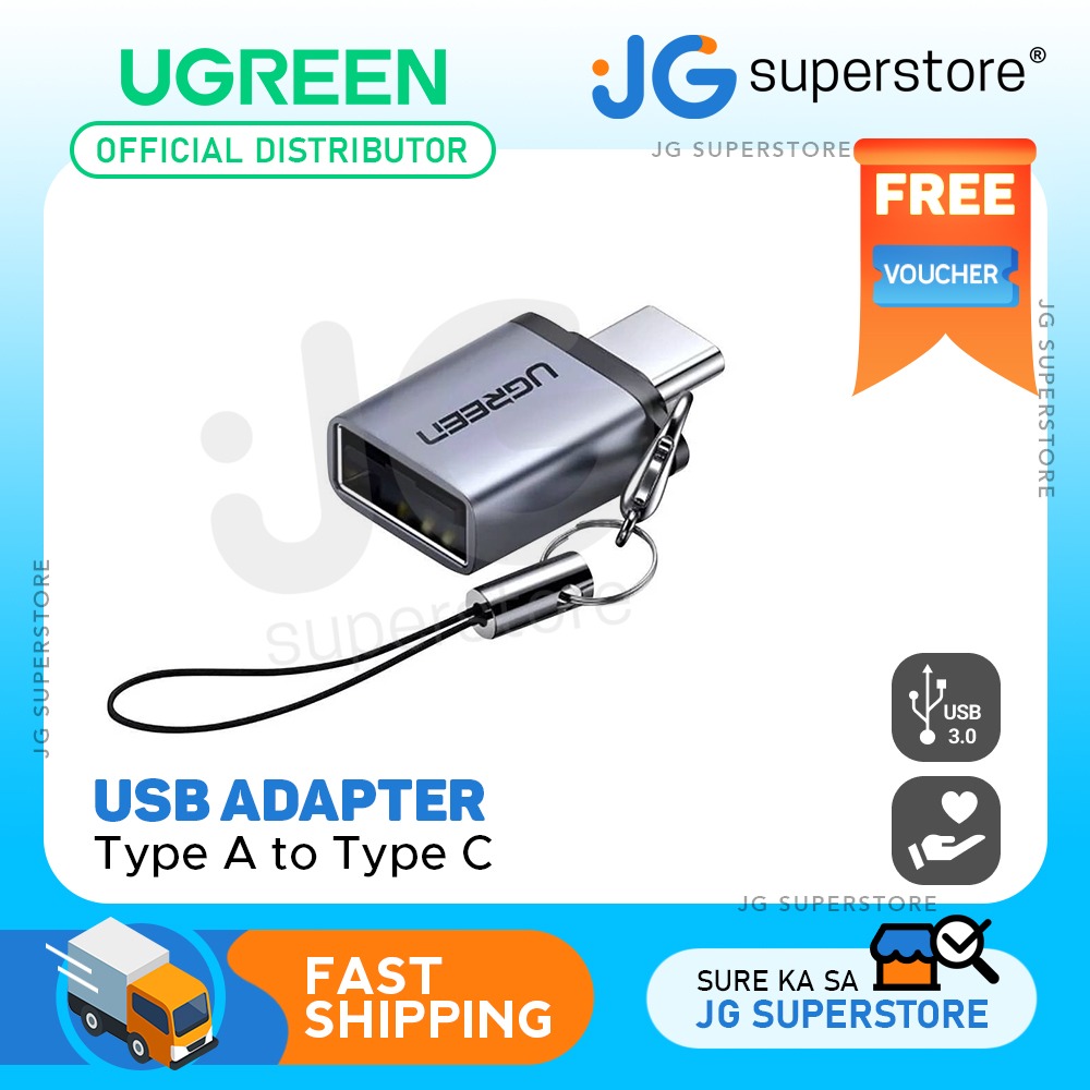 UGREEN USB A 3.0 Female to Type C Male Adapter Plug with Lanyard and ...