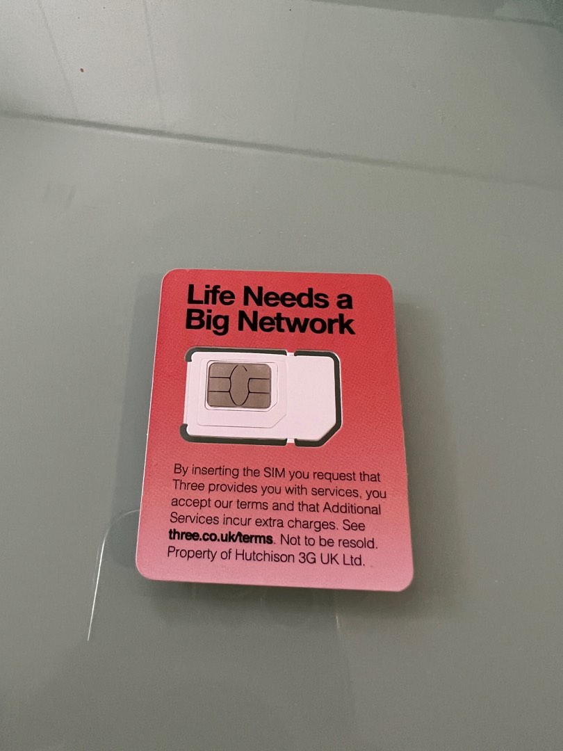 UK SIM card Three UK, Mobile Phones & Gadgets, Mobile & Gadget ...