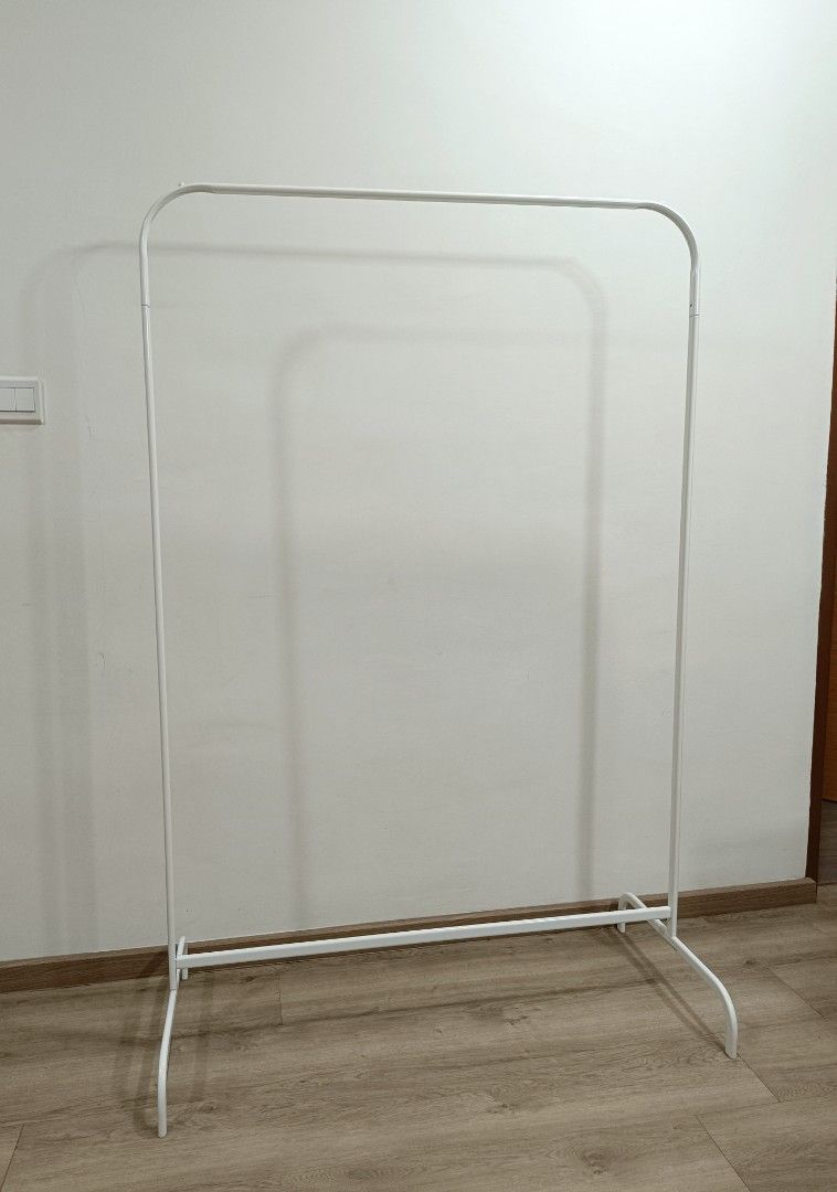 (Used) Ikea MULIG Clothes Rack, White, Furniture & Home Living, Home