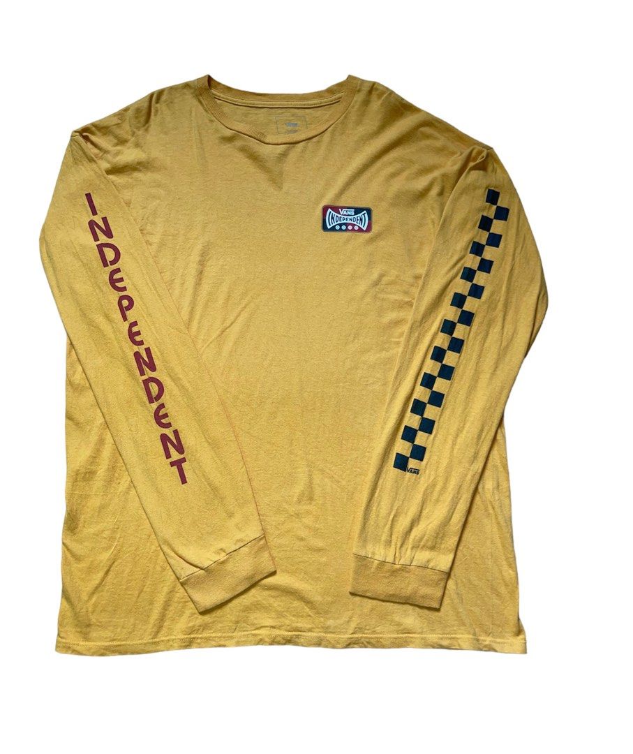 Vans x Independent Collab Long sleeve in Mustard Size XL on tag