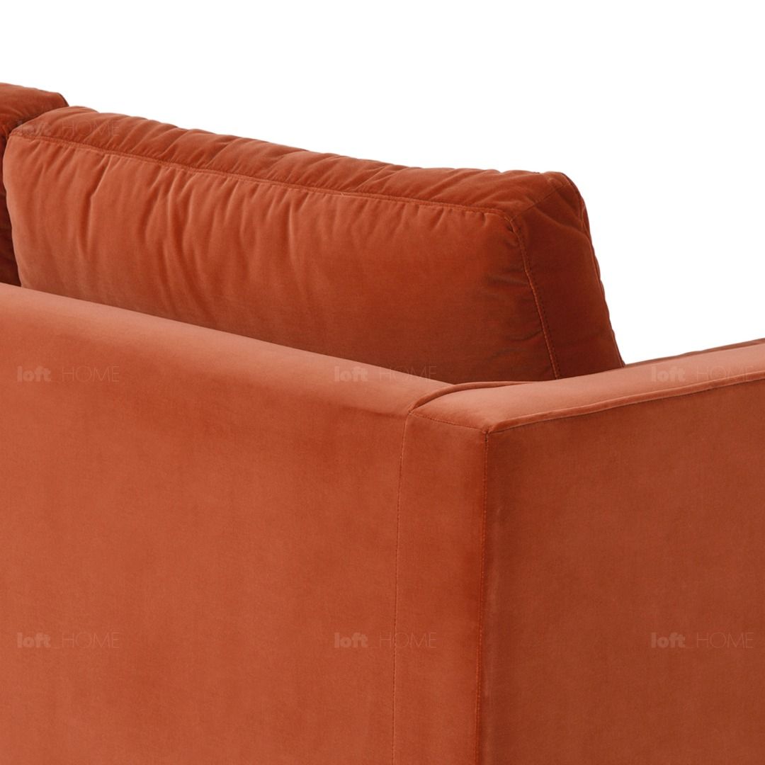 Velvet Sofa 2 Seater Burnt Orange SCOTT, Furniture & Home Living