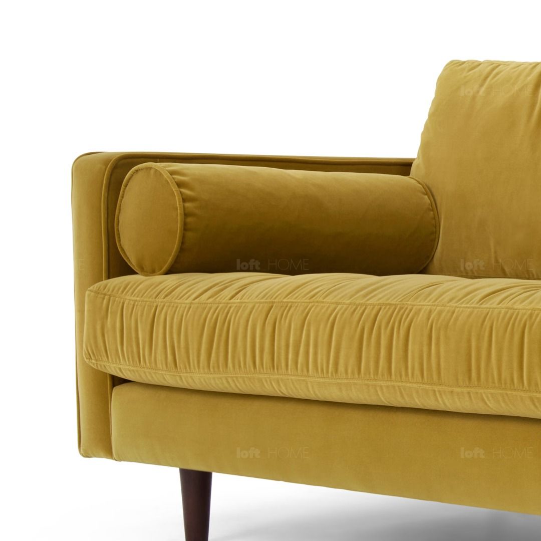 Velvet Sofa 2 Seater Gold SCOTT, Furniture & Home Living, Furniture