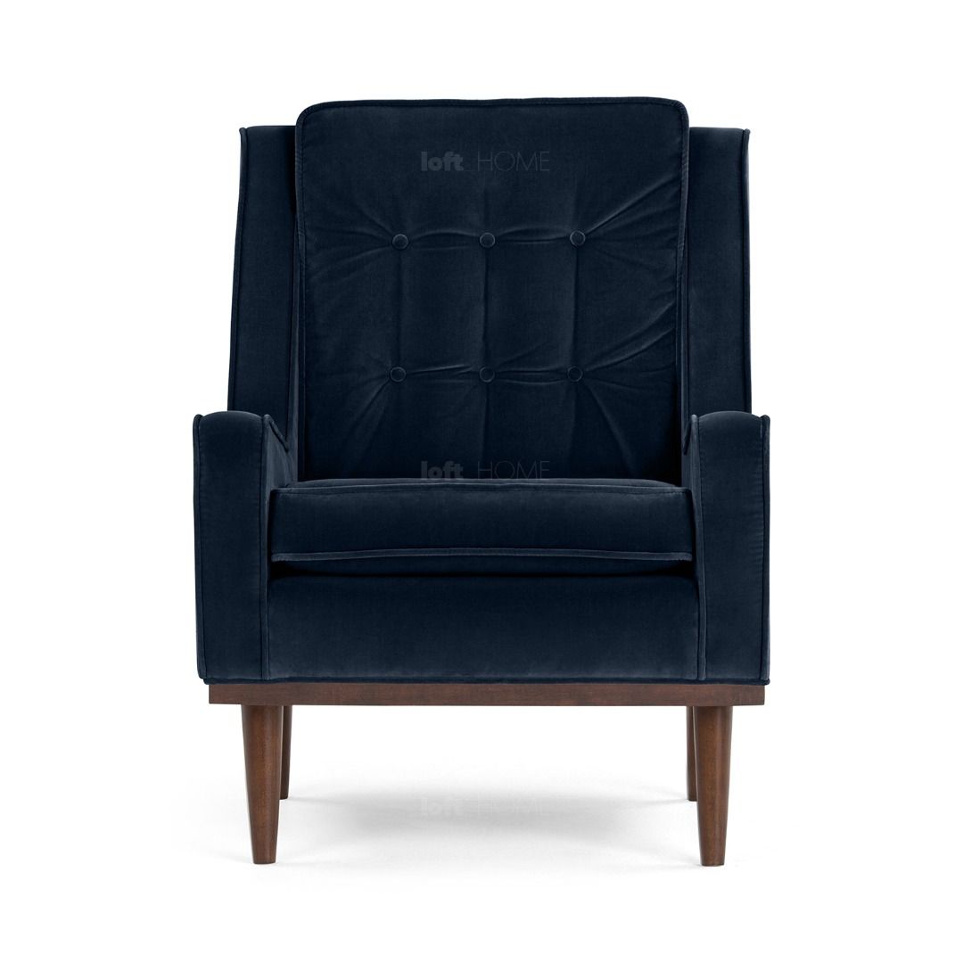 Velvet Sofa Chair Navy Scott Furniture