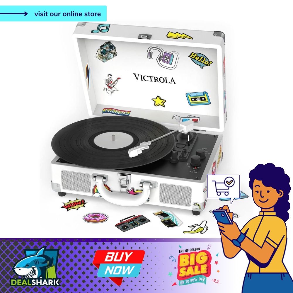 Victrola Retro Bluetooth Jukebox - 50's Style Tabletop Jukebox With Color-Changing Lights