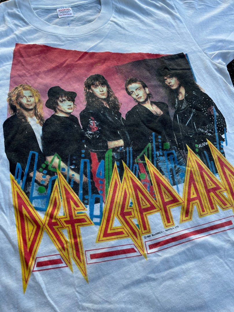 vintage 80s def leppard tour band tees t shirts RARE metalicca nirvana  anthrax