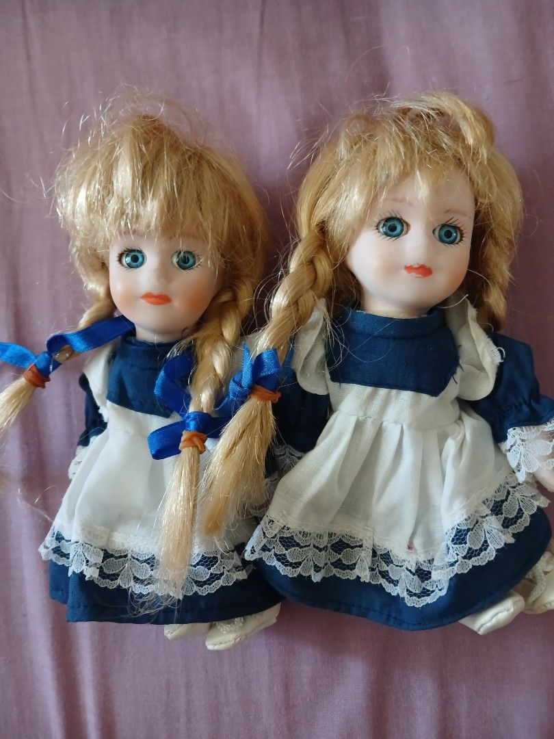 Vintage Twin Porcelain Doll Hobbies Toys Toys Games on Carousell
