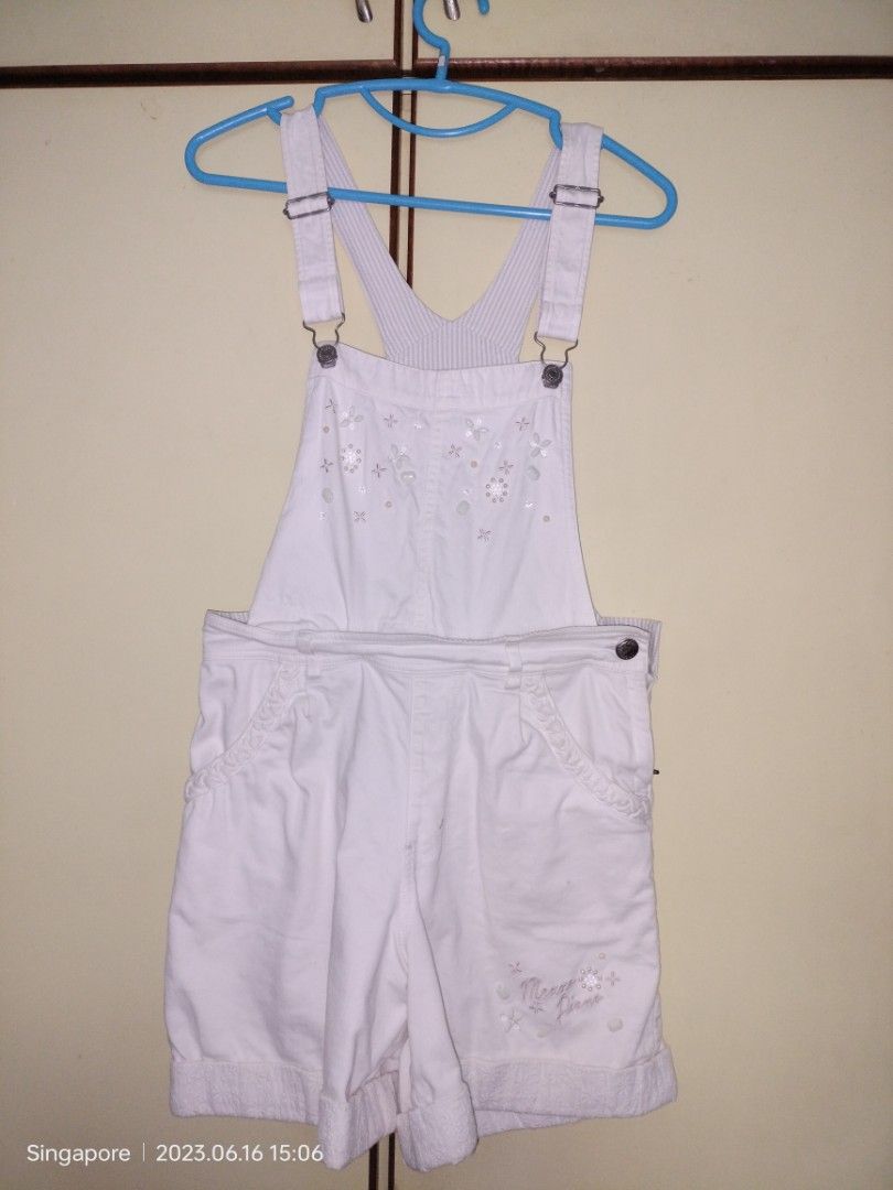 Vintage White Overalls