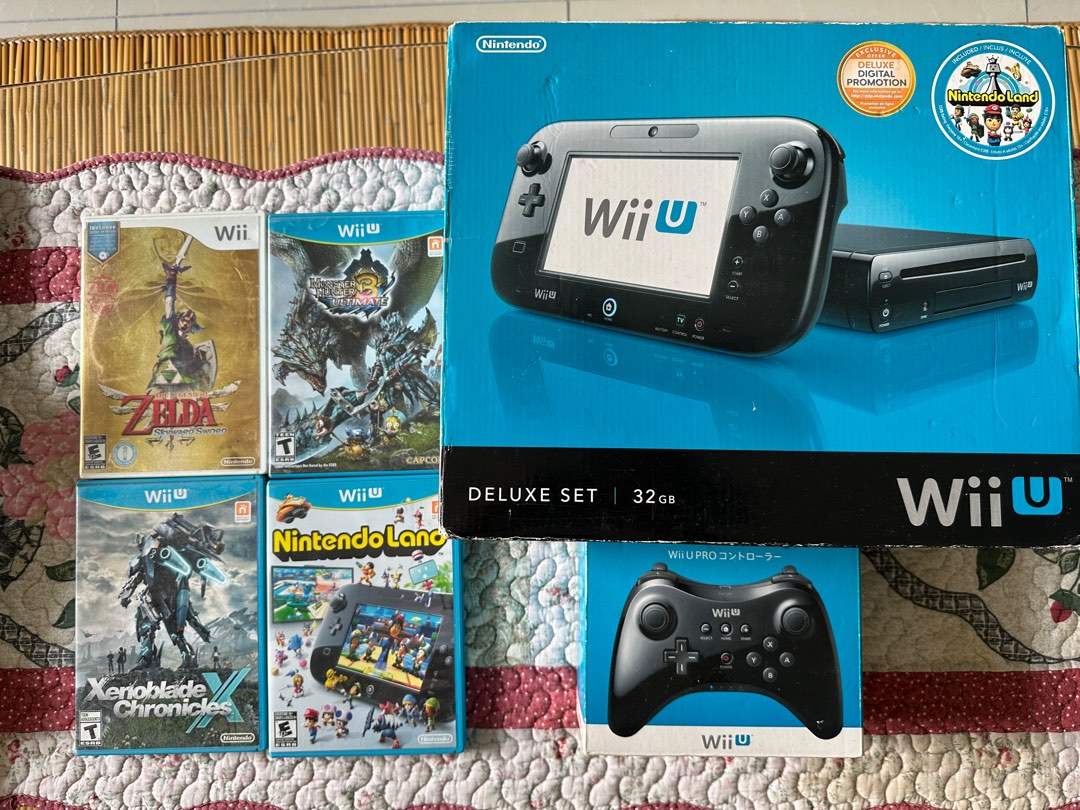 Wii U Deluxe Edition Console and Pro Controller modded, Video Gaming