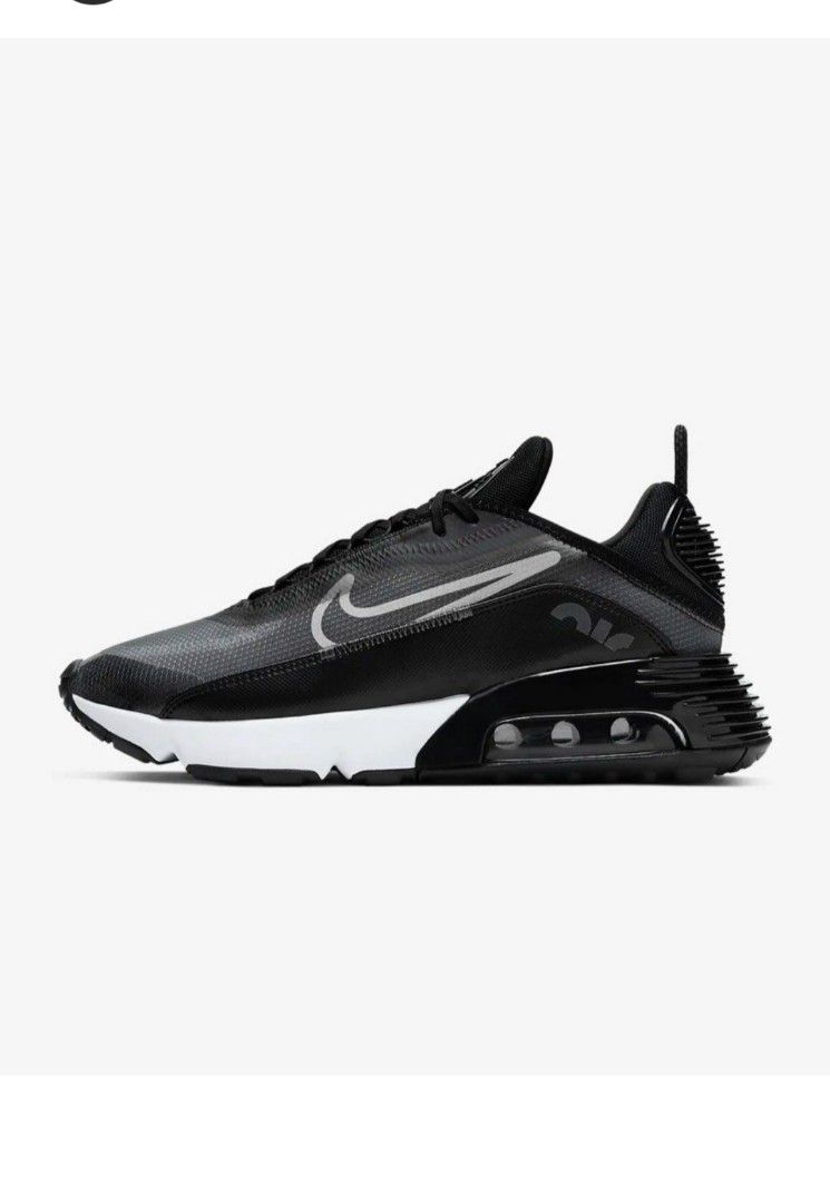 Women Nike AirMax 2090 Black White Metallic Silver Women s