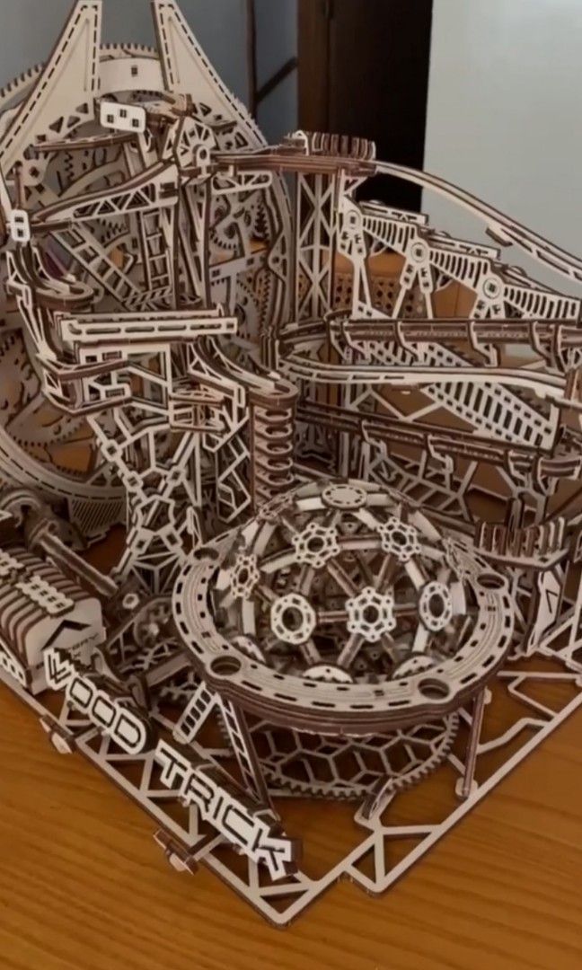 WoodTrick Galaxy Marble Run, Hobbies & Toys, Stationery & Craft