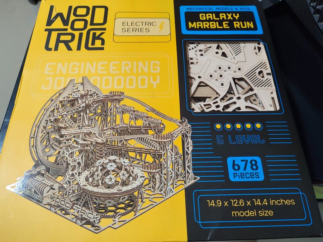 WoodTrick Galaxy Marble Run, Hobbies & Toys, Stationery & Craft