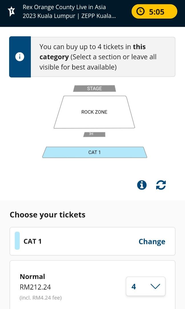 WTB REX ORANGE COUNTY TICKET., Tickets & Vouchers, Event Tickets on