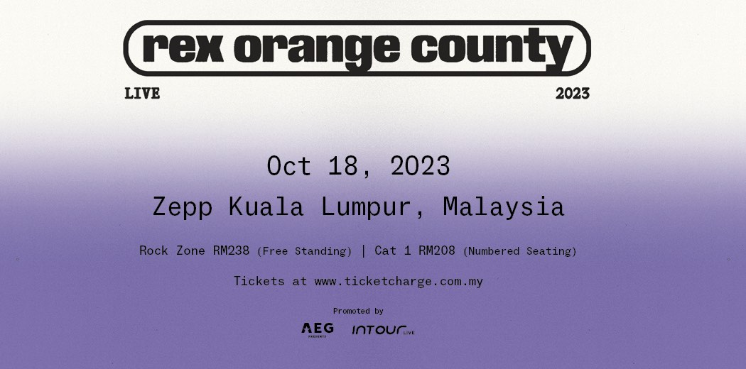 WTS REX ORANGE COUNTY IN KL (REXKL), OCT 18 2023, Tickets & Vouchers