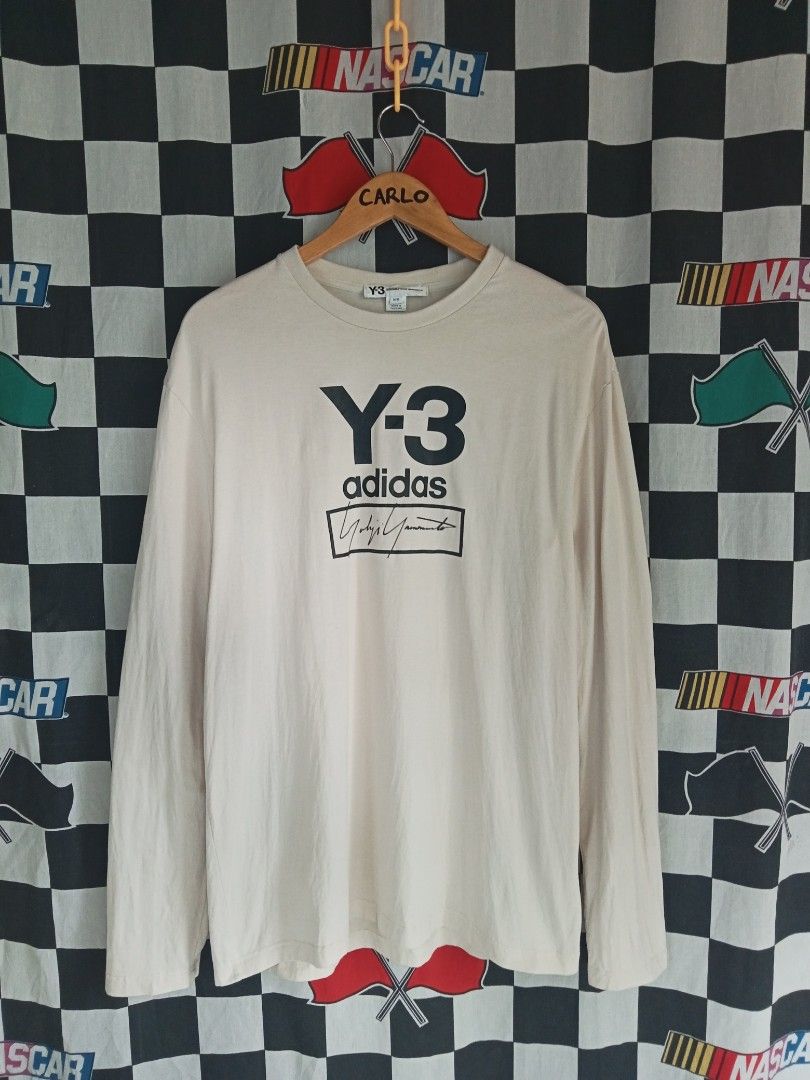 Y-3 Stacked Logo Long Sleeve Tee-