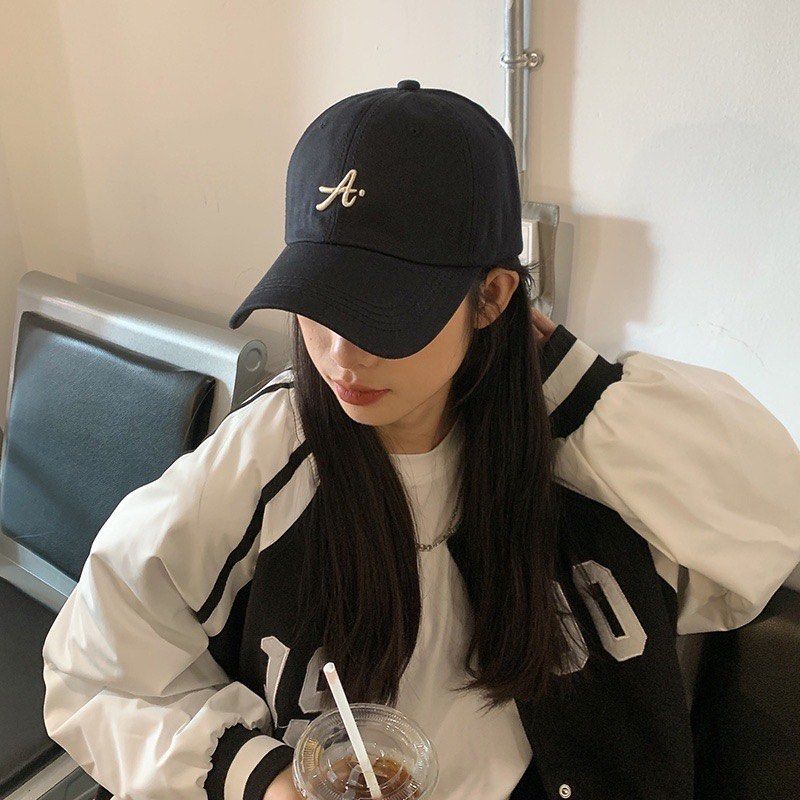 YOMI New Korean Baseball Cap with Embroidered Ins A Letters
