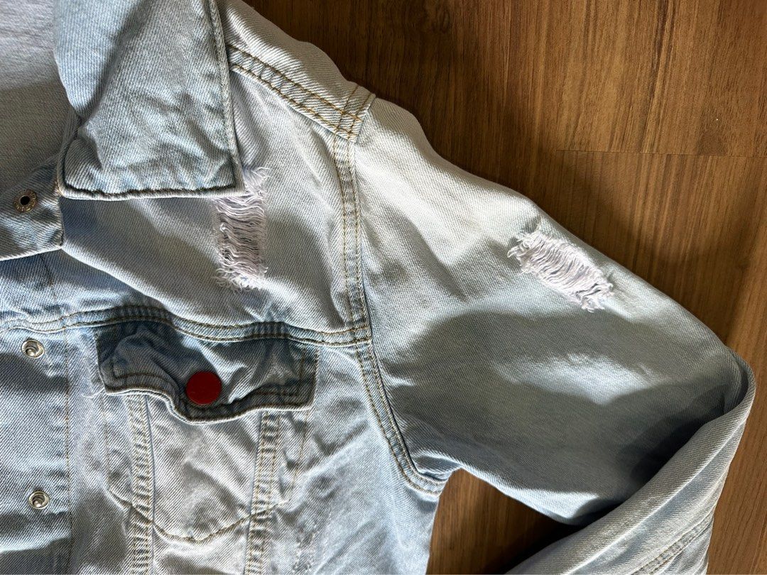 Zalora Something Borrowed Denim Jacket size M Women s Fashion