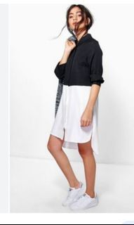 Zara black & white blouse