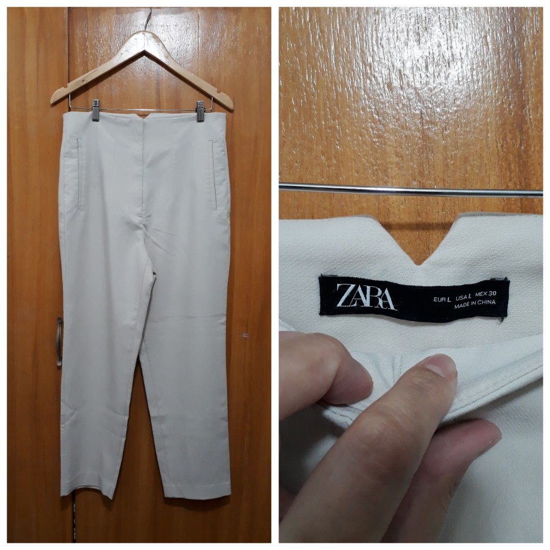 Zara high-waisted pants, Women's Fashion, Bottoms, Other Bottoms on  Carousell