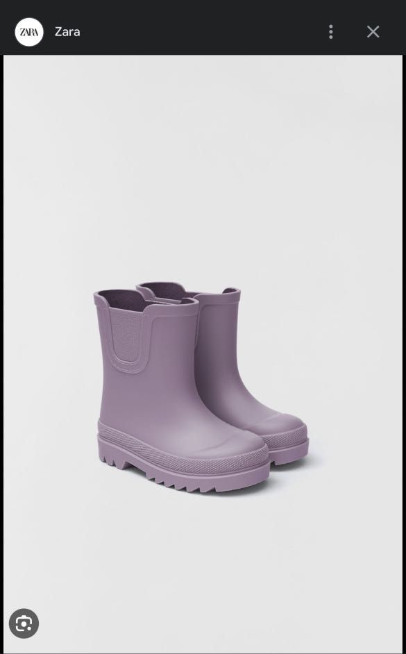 Zara Kids Wellies Boots Mauve Purple size 26