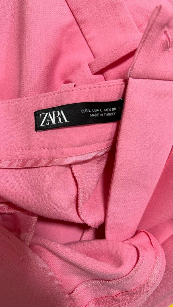 Zara pink pants size large, Women's Fashion, Bottoms, Other Bottoms on  Carousell