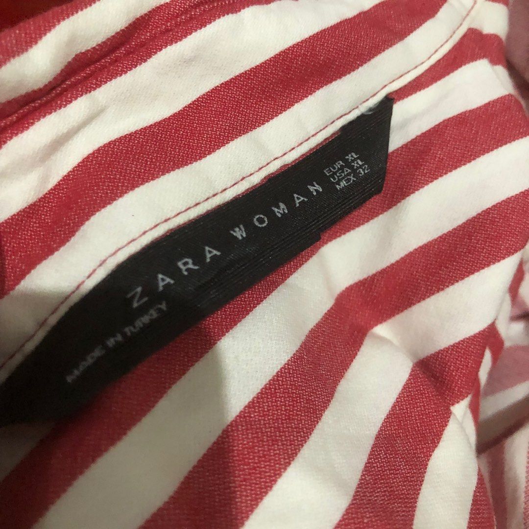 Zara striped buttons dress, Fesyen Wanita, Pakaian Wanita, Gaun