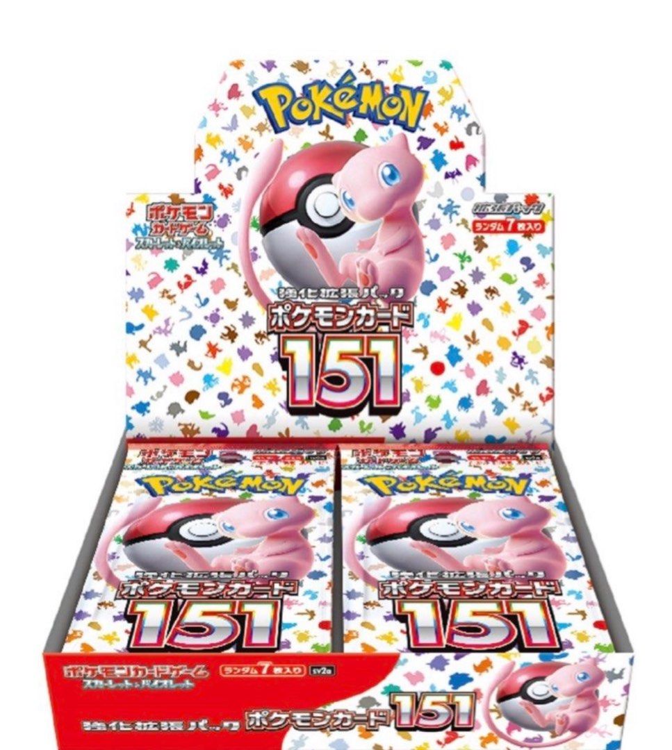 151 一盒pokemon, 興趣及遊戲, 玩具& 遊戲類- Carousell